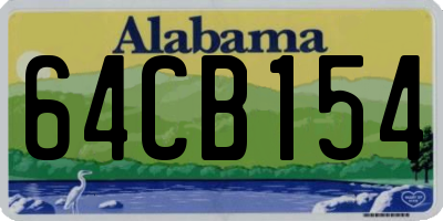 AL license plate 64CB154