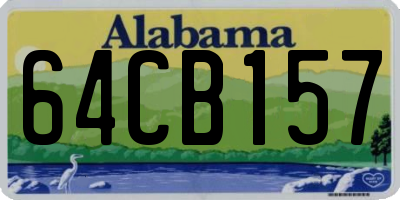 AL license plate 64CB157