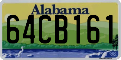 AL license plate 64CB161