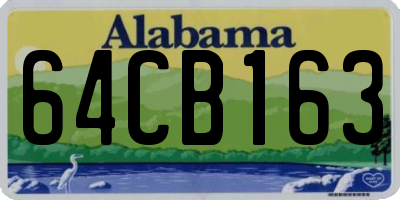 AL license plate 64CB163