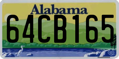 AL license plate 64CB165