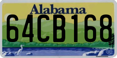 AL license plate 64CB168