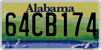 AL license plate 64CB174