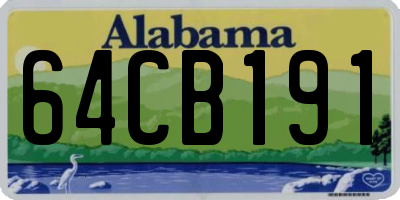 AL license plate 64CB191
