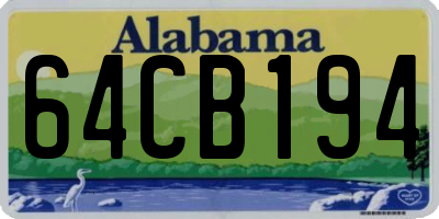AL license plate 64CB194