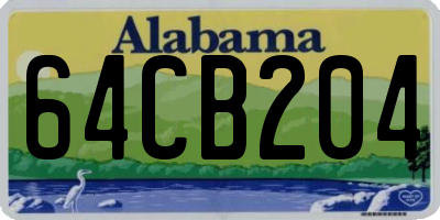 AL license plate 64CB204