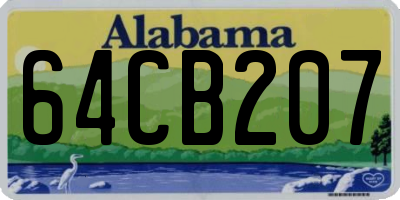 AL license plate 64CB207