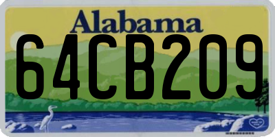 AL license plate 64CB209