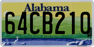 AL license plate 64CB210