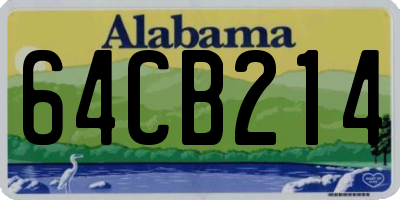 AL license plate 64CB214