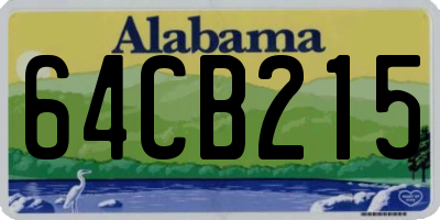 AL license plate 64CB215
