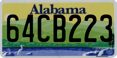 AL license plate 64CB223