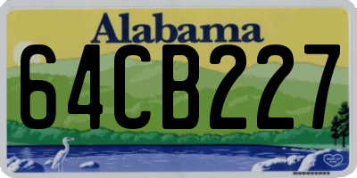 AL license plate 64CB227