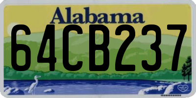 AL license plate 64CB237