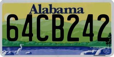 AL license plate 64CB242