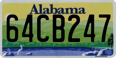 AL license plate 64CB247