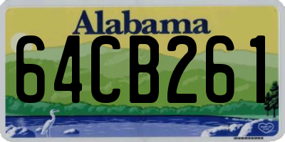 AL license plate 64CB261