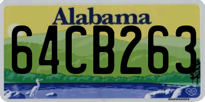 AL license plate 64CB263