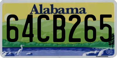 AL license plate 64CB265