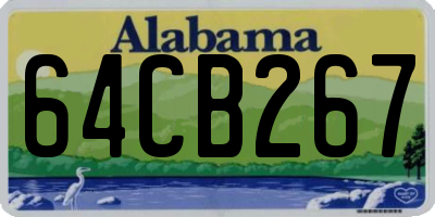 AL license plate 64CB267