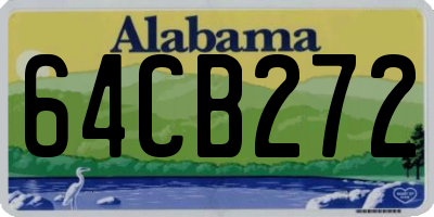 AL license plate 64CB272