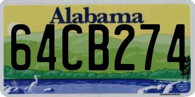 AL license plate 64CB274