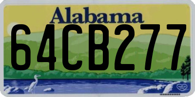 AL license plate 64CB277