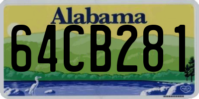 AL license plate 64CB281