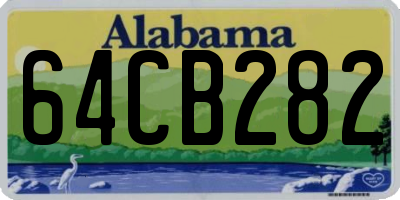 AL license plate 64CB282