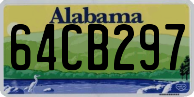 AL license plate 64CB297