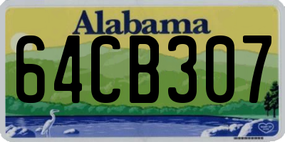 AL license plate 64CB307