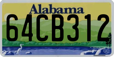 AL license plate 64CB312