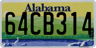 AL license plate 64CB314