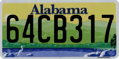 AL license plate 64CB317