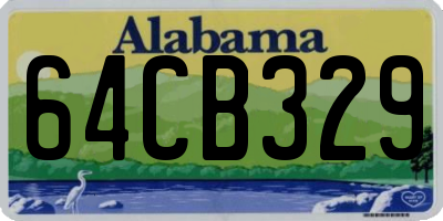 AL license plate 64CB329