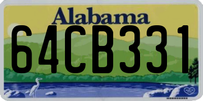 AL license plate 64CB331