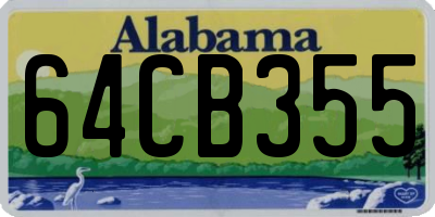 AL license plate 64CB355