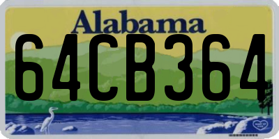 AL license plate 64CB364