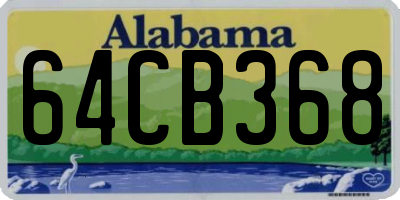 AL license plate 64CB368