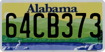 AL license plate 64CB373