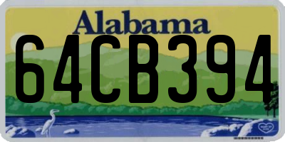 AL license plate 64CB394