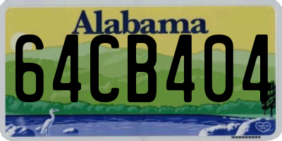 AL license plate 64CB404