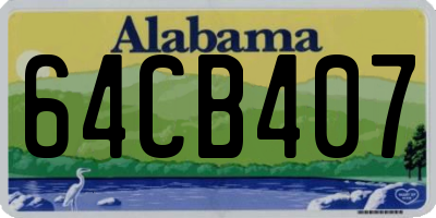 AL license plate 64CB407