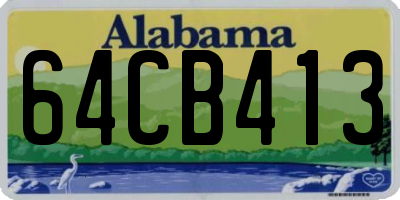 AL license plate 64CB413