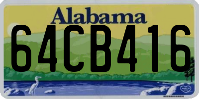 AL license plate 64CB416