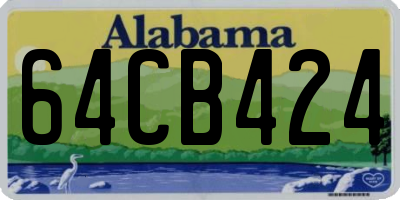AL license plate 64CB424