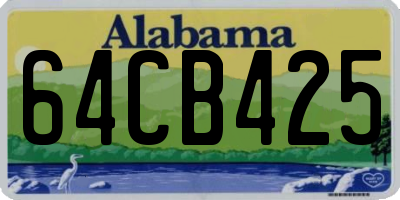 AL license plate 64CB425