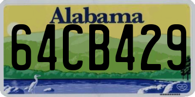 AL license plate 64CB429