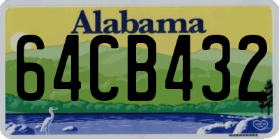 AL license plate 64CB432