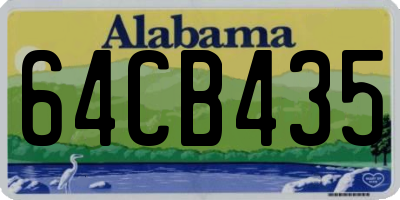 AL license plate 64CB435